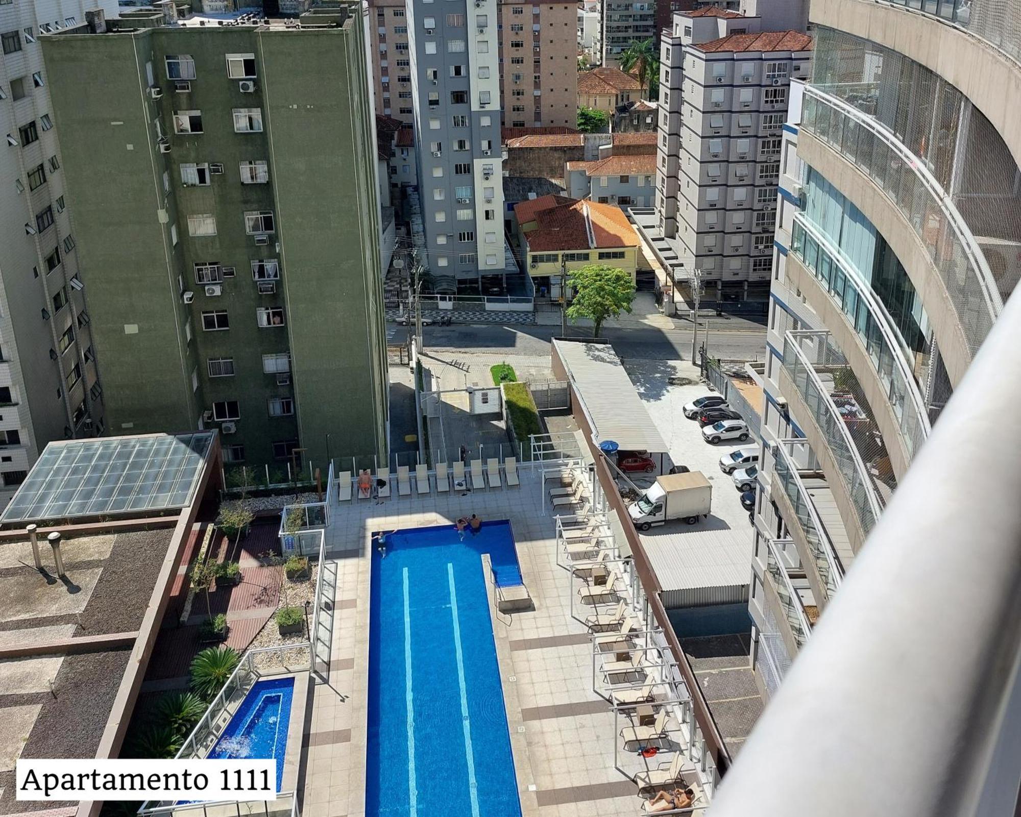 Book Santos - Condominio Unlimited - Apartamento Com Vista Mar E Apartamento Com Vista Piscina Exteriör bild