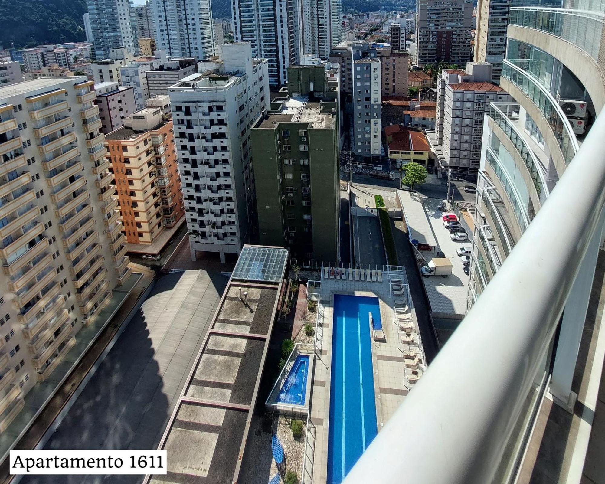Book Santos - Condominio Unlimited - Apartamento Com Vista Mar E Apartamento Com Vista Piscina Exteriör bild