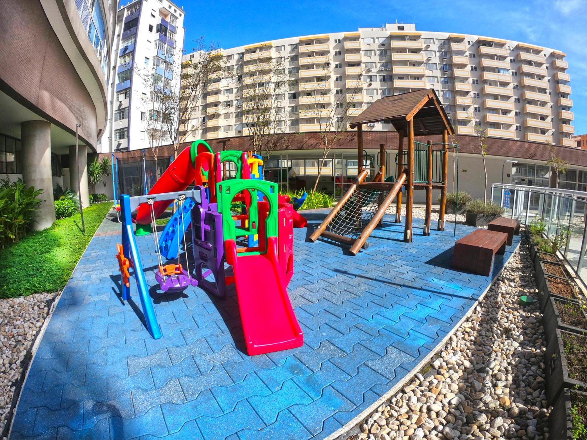 Book Santos - Condominio Unlimited - Apartamento Com Vista Mar E Apartamento Com Vista Piscina Exteriör bild