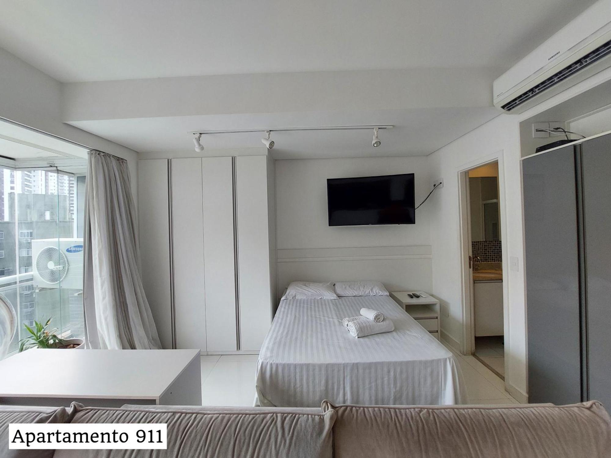 Book Santos - Condominio Unlimited - Apartamento Com Vista Mar E Apartamento Com Vista Piscina Exteriör bild